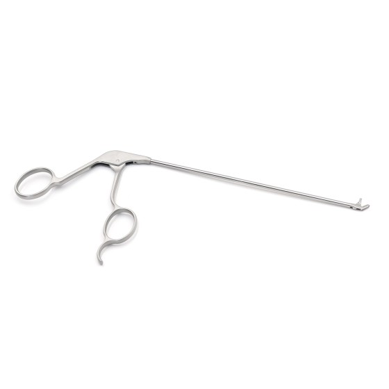 The UBE surgical tool occlusal forceps is used for cutting the upward-curved type of ligamentum flavum