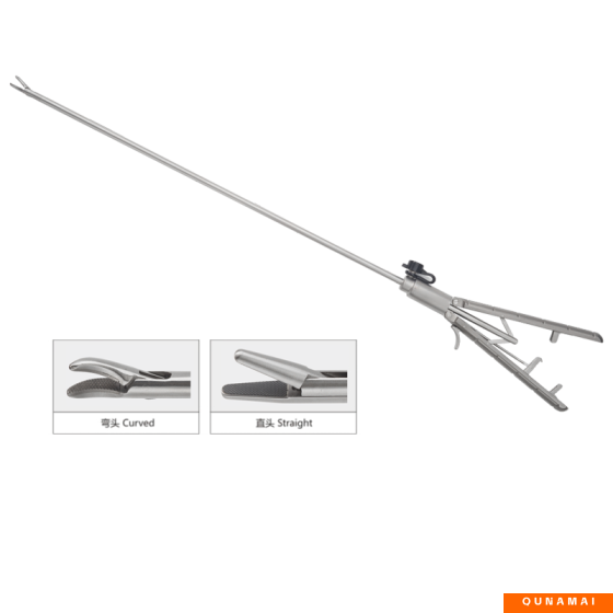 A set of 5 pieces of laparoscopic surgical instrument needle-holding forceps