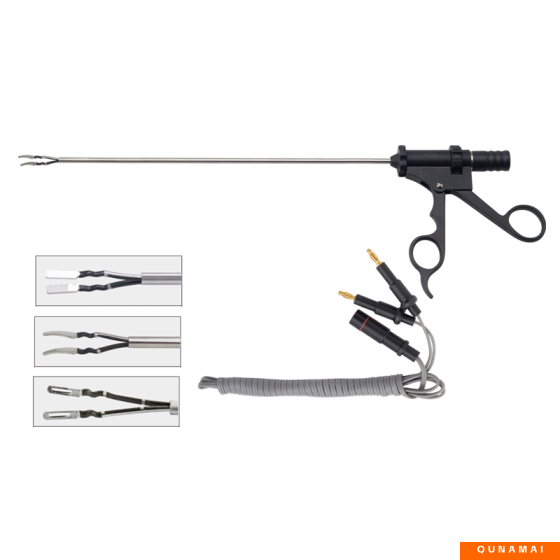 Laparoscopic surgical instruments: Bipolar electrocoagulation forceps (two-part structure)