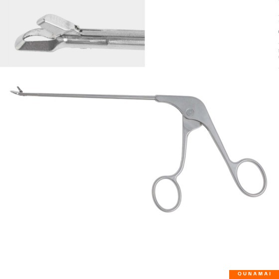 Arthroscopy - Right oval direction - blue forceps - right oblique bite cutting forceps - right bend - Specification - 4.5mm x 120mm