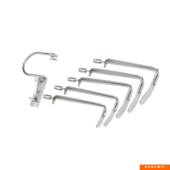 Laryngeal surgical instruments - Anesthesia opening device with optical fiber on the right side