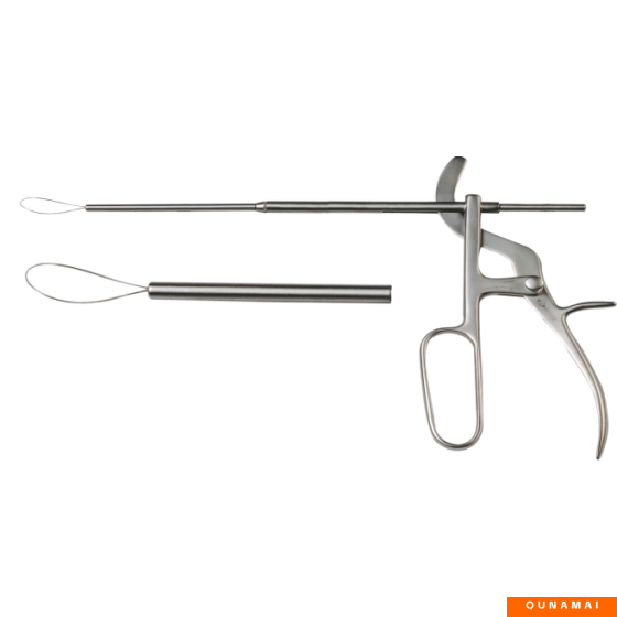 Laryngeal surgical instruments - tonsillectomy ring cutter gun shape